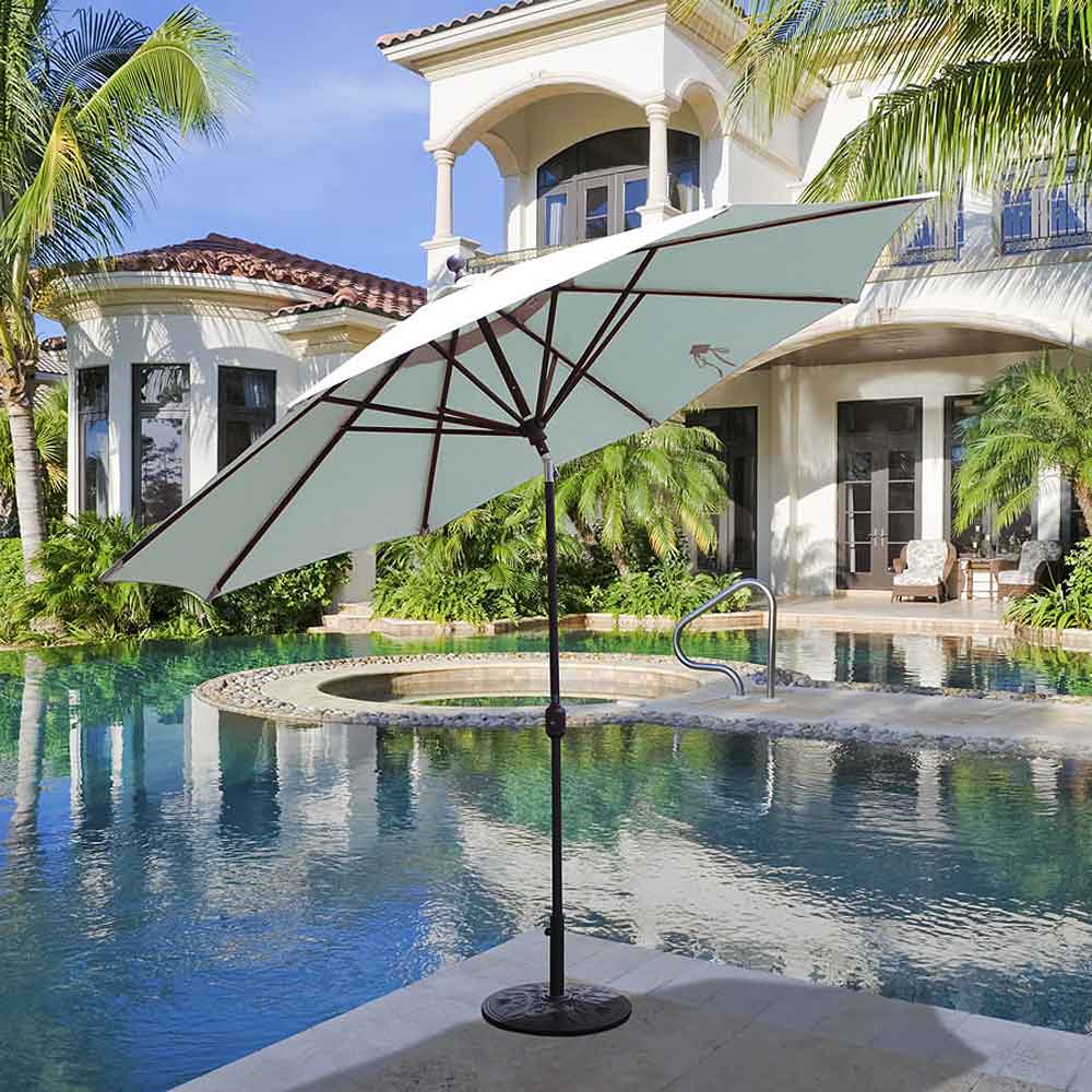 Galtech 11 ft. Aluminum Auto Tilt Market Umbrella - Image 2