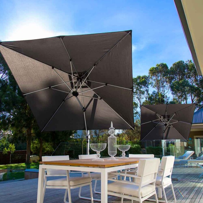 9ft. Aurora Square  Cranklift Infinity Tilt Aluminum Cantilever - Image 4