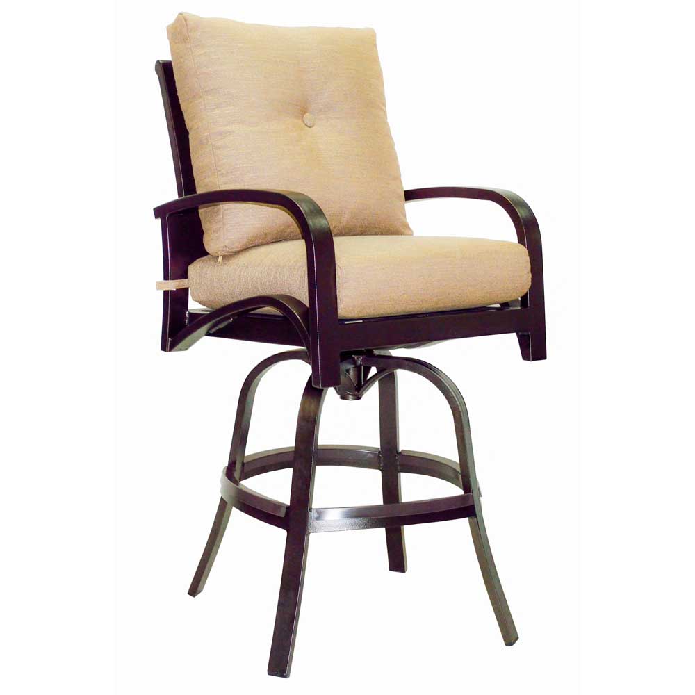 cushioned swivel bar stool