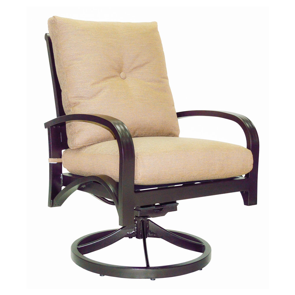 cushioned dining swivel rocker