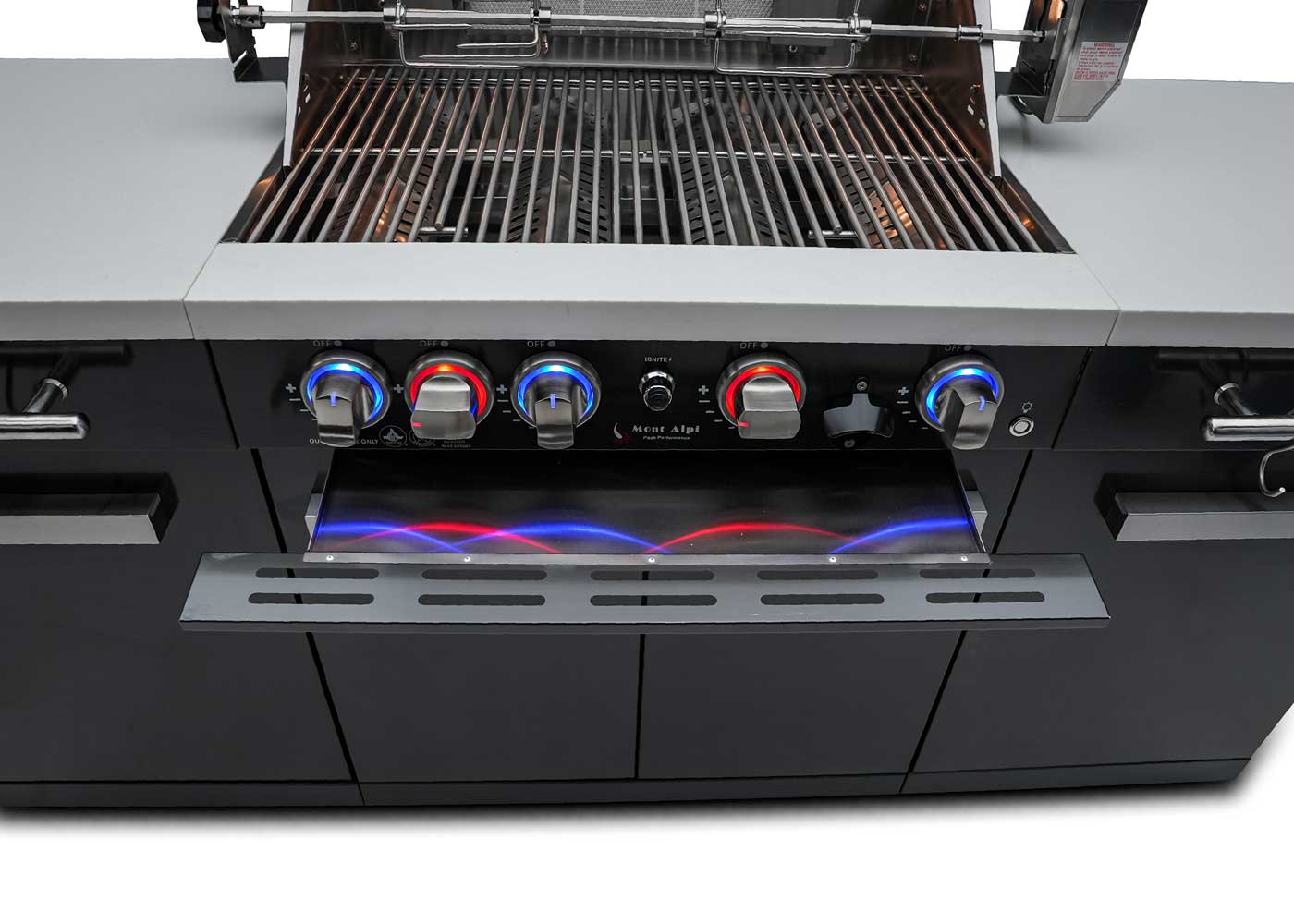 Mont Alpi Outdoor 957 BBQ Island in Black Stainless - Image 3