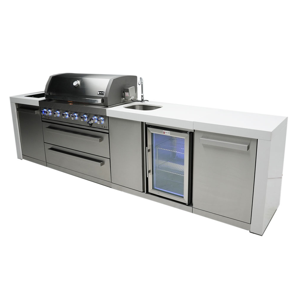 mont alpi deluxe outdoor kitchen beverage center